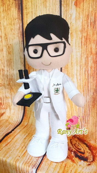 Boneco Biomédico Feltro 30cm