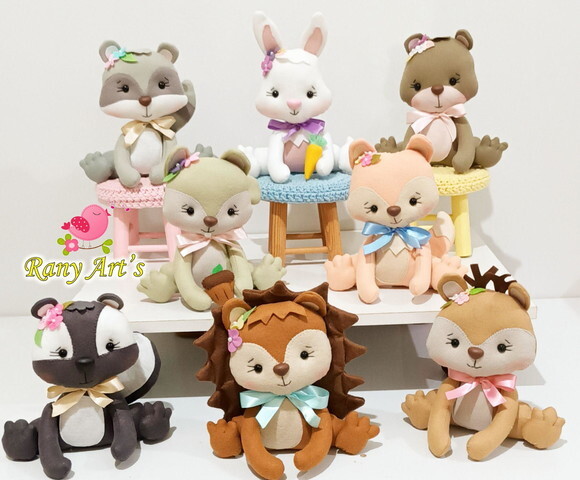 Bosque Encantado Kit com 8 Peças 20cm