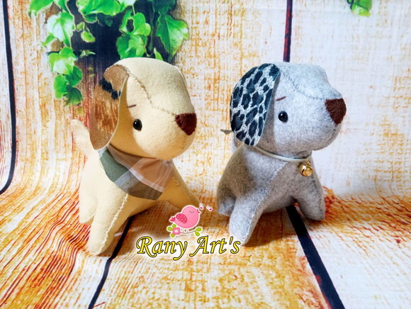 Cachorrinho em Feltro - 3d com 15cm
