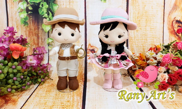 Casal Country com 25cm