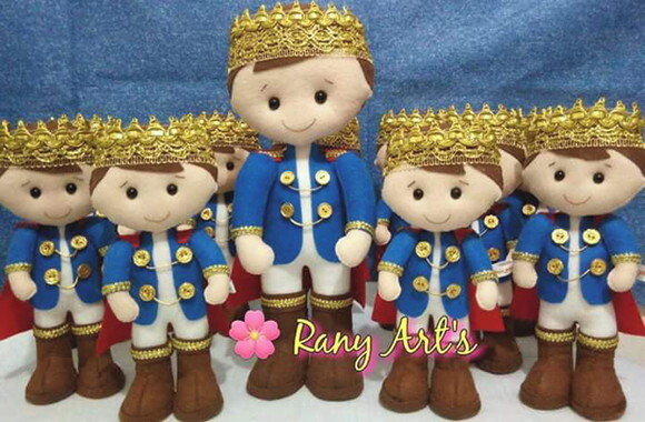 Centrinho de Mesa Pequeno Principe 20cm -kit com 12
