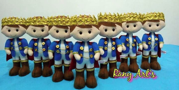 Centrinho de Mesa Pequeno Principe 20cm -kit com 12