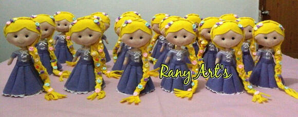Centrinho de Mesa Rapunzel, 12 Unidades de 20cm