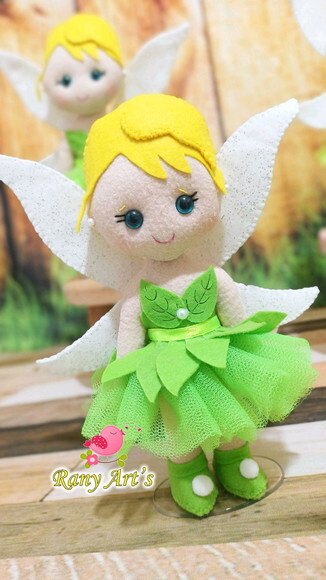 Centro de Mesa Fadinhas Tinker Bell com 20cm - Kit com 10