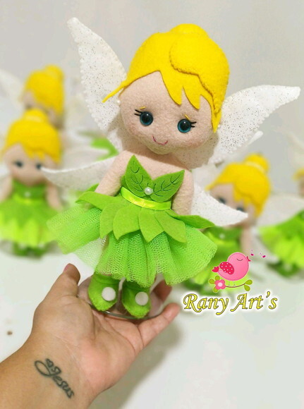 Centro de Mesa Fadinhas Tinker Bell com 20cm - Kit com 10
