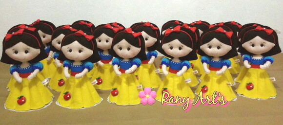 Centros de Mesa Branca de Neve Centrinho de Mesa 20cm - 10un