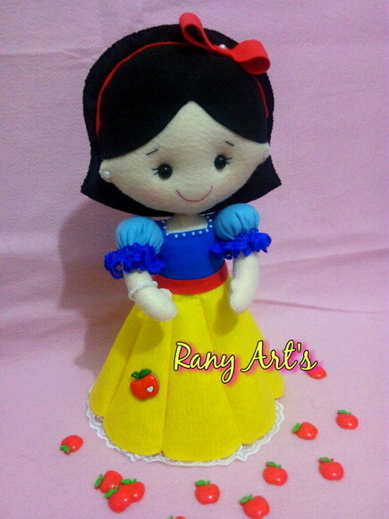 Centros de Mesa Branca de Neve com 25cm - Kit com 12 Unidade