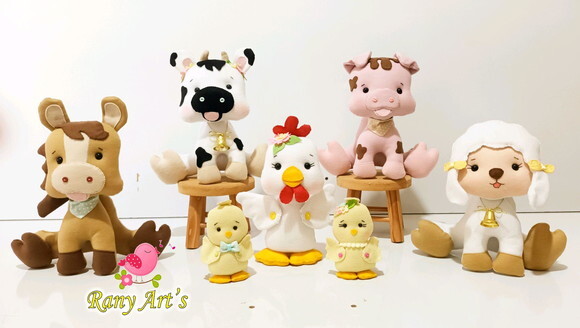 Centros de Mesa Fazendinha 20cm