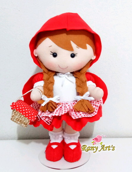 Chapeuzinho Vermelho com 25cm Altura