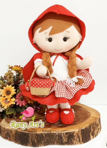 Chapeuzinho Vermelho e Lobo Mau 30cm