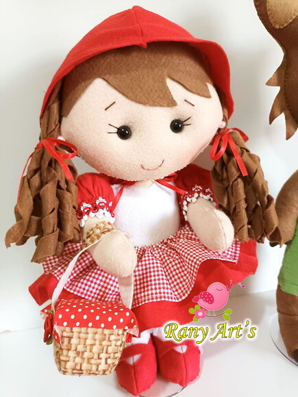 Chapeuzinho Vermelho e Lobo Mau 30cm