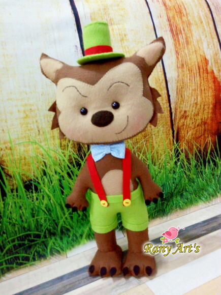 Chapeuzinho vermelho e Lobo Mau 35cm