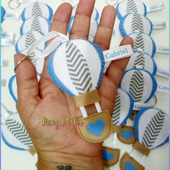 Chaveiros de balão personalizados kit com 20 unidades