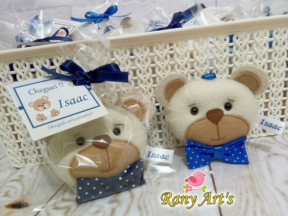 Chaveiros de Ursinhos Personalizados Kit com 20