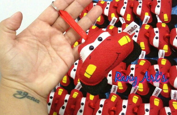 Chaveiros Mcqueen - Chaveiros dos Carros - Kit c 10 Unidades