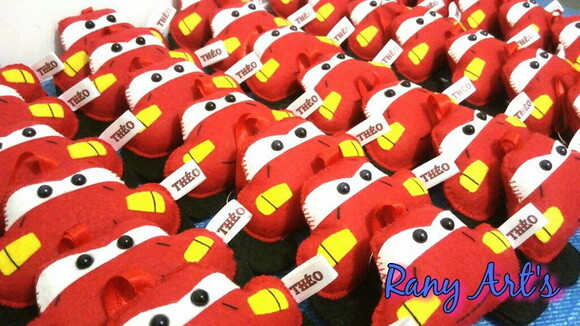 Chaveiros Mcqueen - Chaveiros dos Carros - Kit c 10 Unidades