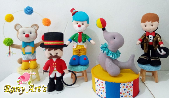 Circo com Bonecos Grandes 40cm