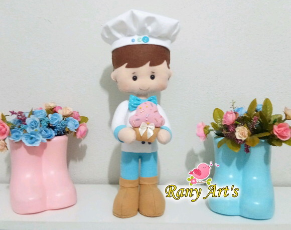 Confeiteiro em Feltro 30cm