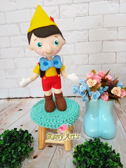 Conto de Fadas com 7 Personagens de 25cm em Feltro