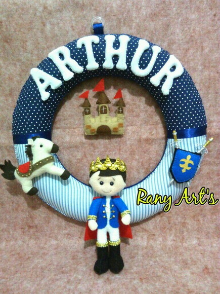 Enfeite Porta Maternidade Rei Arthur