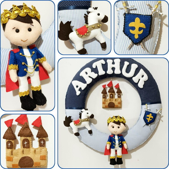 Enfeite Porta Maternidade Rei Arthur