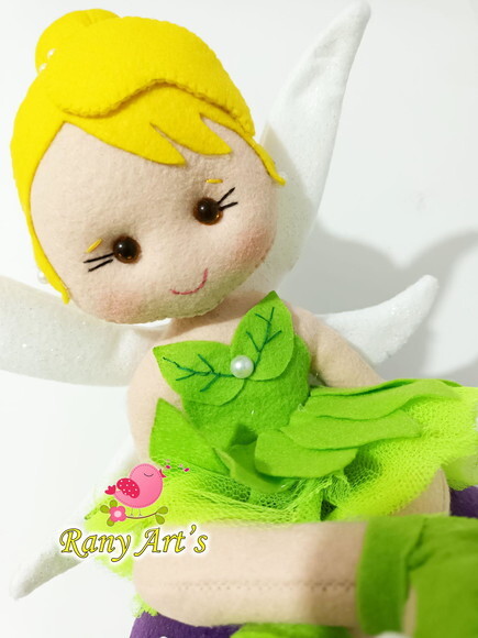 Fadinha Tinker Bell com Cogumelo