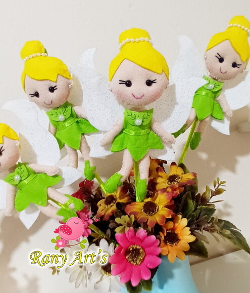 Fadinhas Tinker Bell no Palito Kit com 12 Unidades