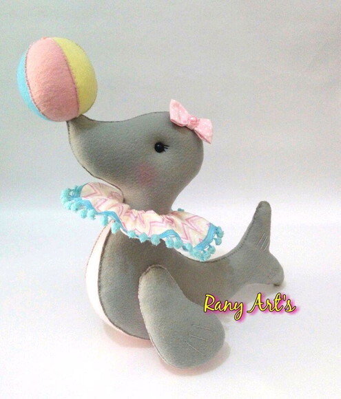 foca malabarista circo rosa