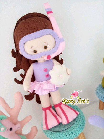 Fundo do Mar Menina com 6 Peças