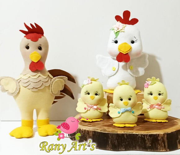 Galo, Galinha e Pintinhos