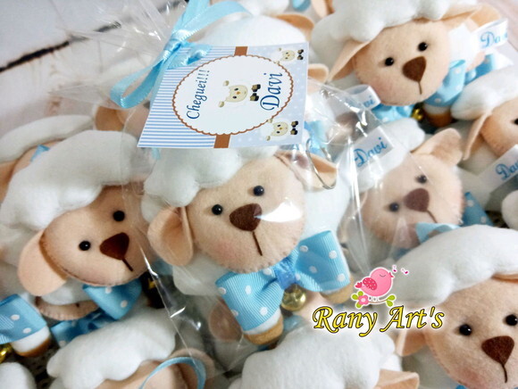 Kit Chaveiros de Ovelhinhas Personalizados