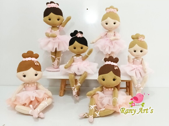 Kit de Bailarinas 6 Bonecas