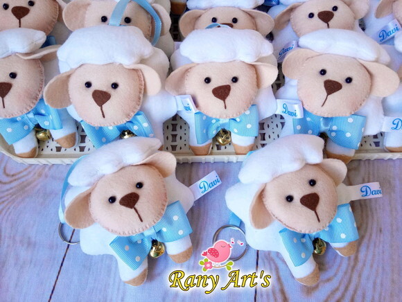 Kit Eiros de Ovelhinhas Personalizados - 20 Unidades