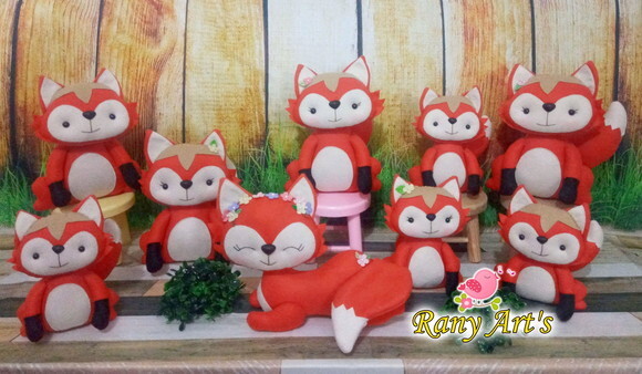 Kit Raposinha com 8 Peças
