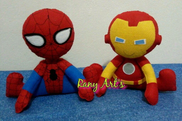 Kit Super-heróis - 5 Personagens de 20cm