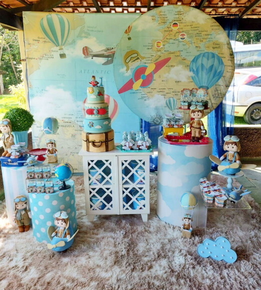 kit volta ao mundo com 5 peças