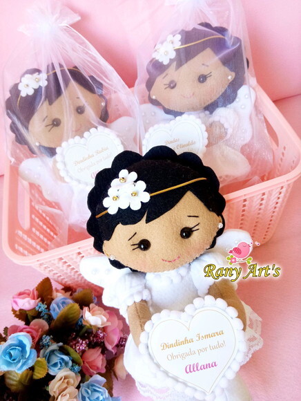 Lembrancinhas para Batizado. Anjinhas Personalizadas c/ 21cm
