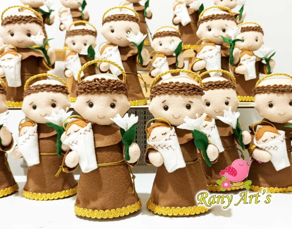Lembrancinha para Batizado -santo Antônio 15cm - Kit com 5