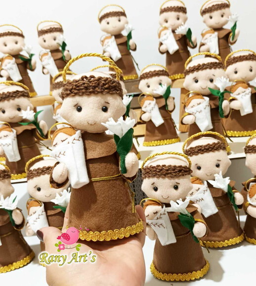 Lembrancinha para Batizado -santo Antônio 15cm - Kit com 5