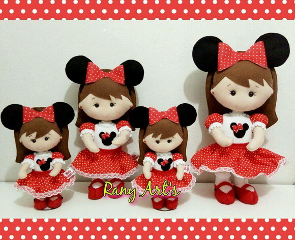 Menina Minnie - Boneca Minnie