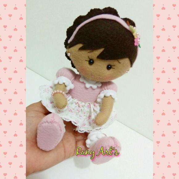 Mini Boneca p/ Decoração de Quadros, Abajur e Kit Higienico