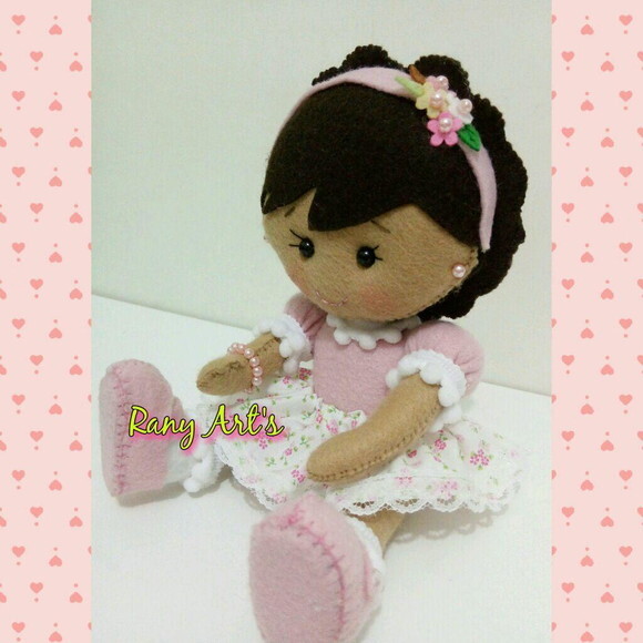 Mini Boneca p/ Decoração de Quadros, Abajur e Kit Higienico