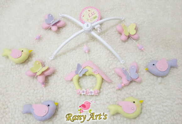 Móbile Jardim Encantado Personalizado