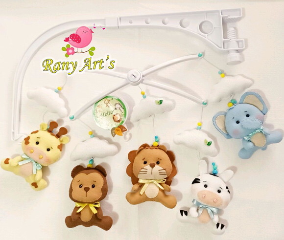 Móbile Musical Safari Personalizado