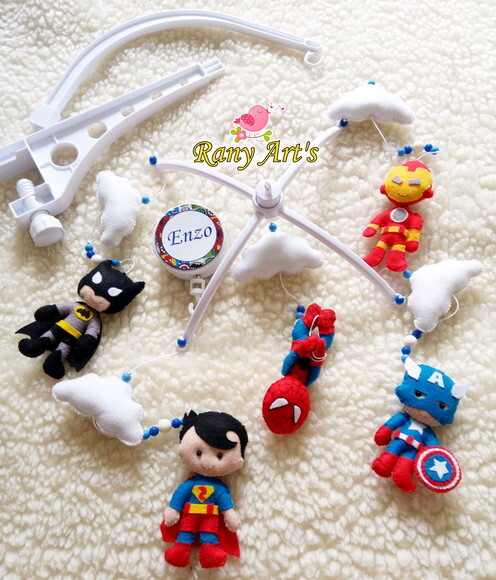 Móbile Musical Super Herois