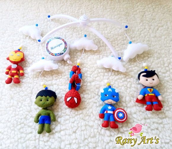 Móbile Musical Vingadores Personalizado