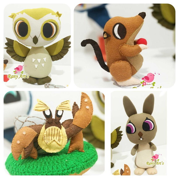 Personagens Puffin Rock Kit com 4 Peças