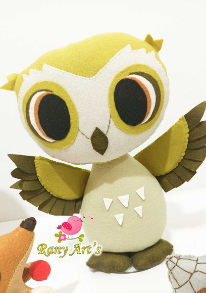 Personagens Puffin Rock Kit com 4 Peças
