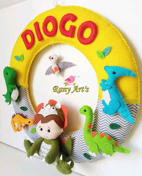 porta maternidade dinossauros