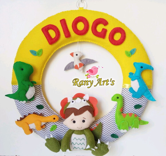 porta maternidade dinossauros